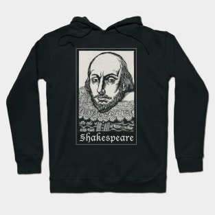 William Shakespeare Linocut Hoodie